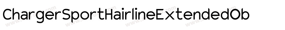 ChargerSportHairlineExtendedOblique-R2do字体转换