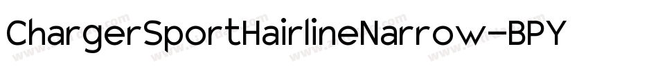 ChargerSportHairlineNarrow-BPY3字体转换