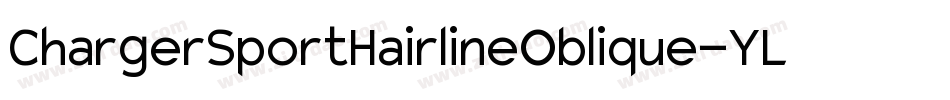 ChargerSportHairlineOblique-YLOa字体转换