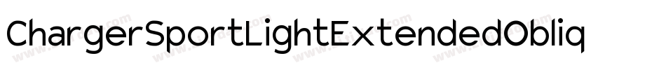ChargerSportLightExtendedOblique-KREA字体转换