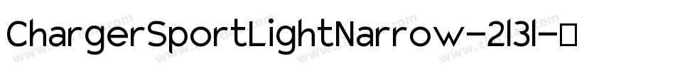 ChargerSportLightNarrow-2l3l字体转换