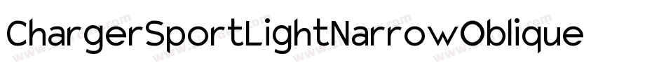 ChargerSportLightNarrowOblique-v5d7字体转换