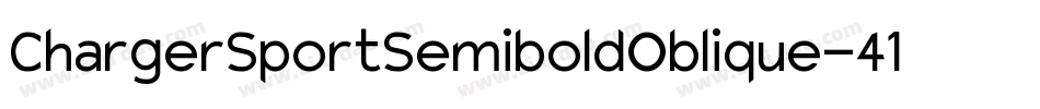 ChargerSportSemiboldOblique-41ex字体转换