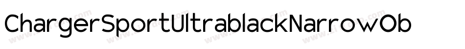 ChargerSportUltrablackNarrowOblique-Eg9n字体转换