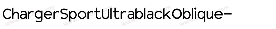 ChargerSportUltrablackOblique-Orw4字体转换