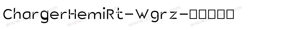 ChargerHemiRt-W9rz字体转换