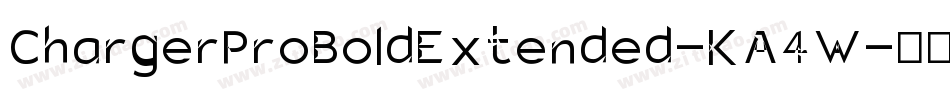 ChargerProBoldExtended-KA4W字体转换