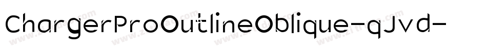 ChargerProOutlineOblique-qJvd字体转换