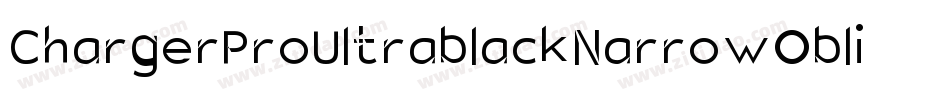 ChargerProUltrablackNarrowOblique-zp3w字体转换