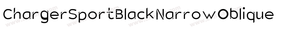 ChargerSportBlackNarrowOblique-LBZD字体转换