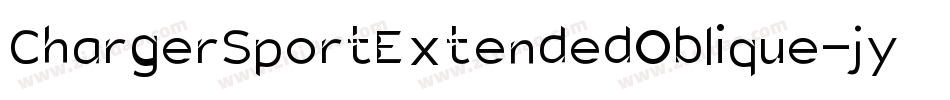 ChargerSportExtendedOblique-jy7R字体转换