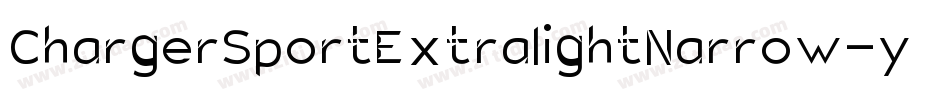 ChargerSportExtralightNarrow-y5mm字体转换