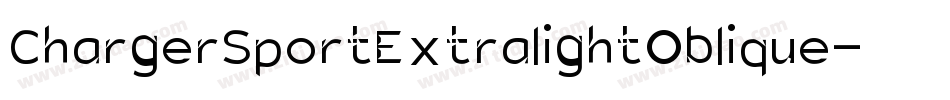 ChargerSportExtralightOblique-lGL5字体转换