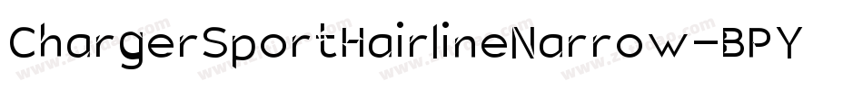 ChargerSportHairlineNarrow-BPY3字体转换
