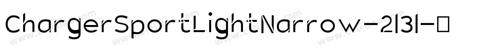 ChargerSportLightNarrow-2l3l字体转换