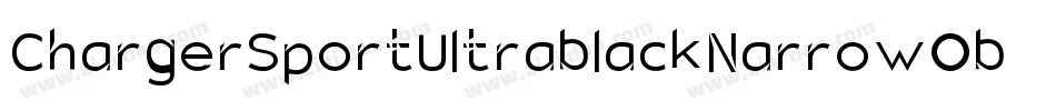 ChargerSportUltrablackNarrowOblique-Eg9n字体转换