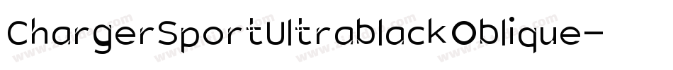 ChargerSportUltrablackOblique-Orw4字体转换