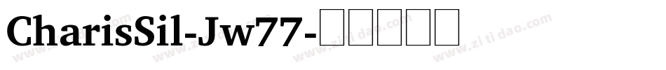 CharisSil-Jw77字体转换