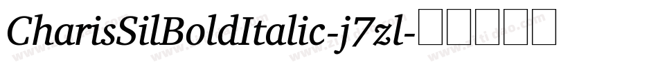 CharisSilBoldItalic-j7zl字体转换