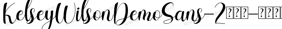 KelseyWilsonDemoSans-2转换器字体转换