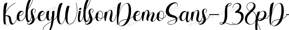 KelseyWilsonDemoSans-L38pD字体转换