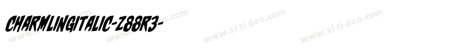 CharmlingItalic-z88R3字体转换