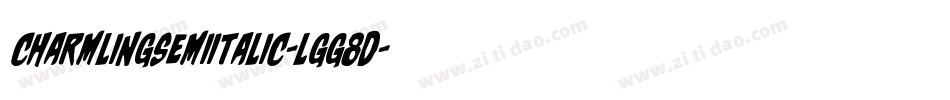 CharmlingSemiItalic-lgg8d字体转换