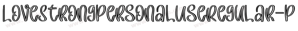 LoveStrongPersonalUseRegular-PxL2字体转换