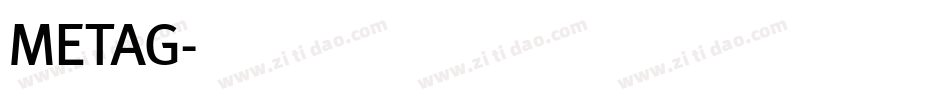 METAG字体转换