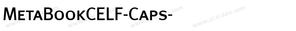 MetaBookCELF-Caps字体转换