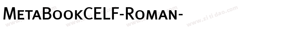 MetaBookCELF-Roman字体转换