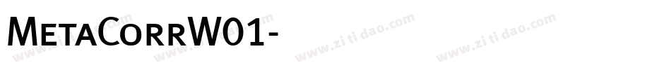 MetaCorrW01字体转换