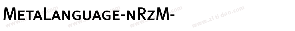 MetaLanguage-nRzM字体转换