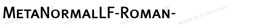 MetaNormalLF-Roman字体转换