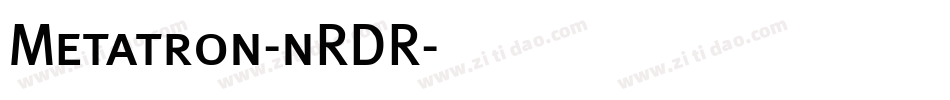 Metatron-nRDR字体转换