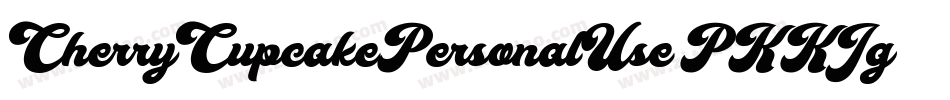 CherryCupcakePersonalUse-PKKJg字体转换