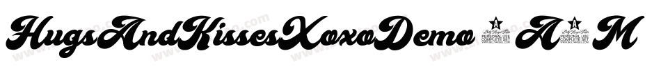 HugsAndKissesXoxoDemo-8A3M字体转换