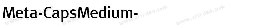 Meta-CapsMedium字体转换