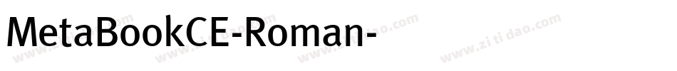 MetaBookCE-Roman字体转换