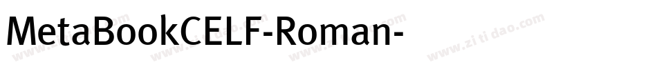 MetaBookCELF-Roman字体转换