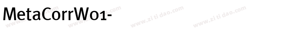 MetaCorrW01字体转换