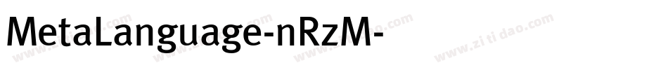 MetaLanguage-nRzM字体转换