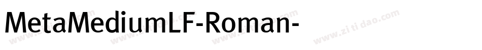 MetaMediumLF-Roman字体转换