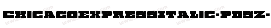 ChicagoExpressItalic-pd5Z字体转换