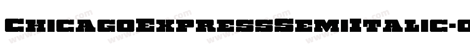 ChicagoExpressSemiItalic-03qX字体转换