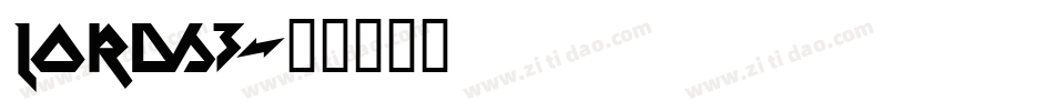 LORDS3字体转换