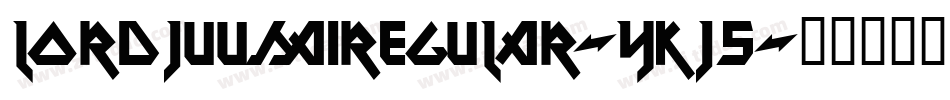 LordJuusaiRegular-yKj5字体转换