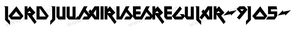 LordJuusaiRisesRegular-9Jo5字体转换
