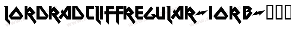 LordRadcliffRegular-10rB字体转换
