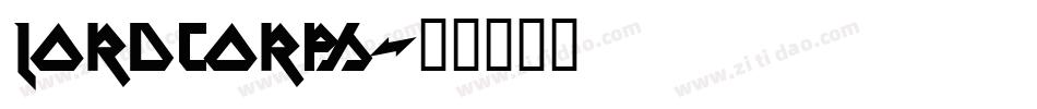 Lordcorps字体转换
